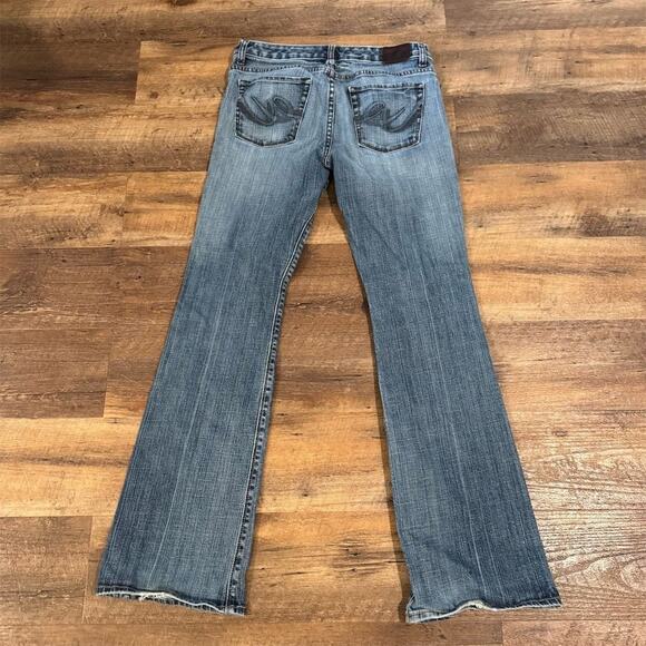 Express Mia Boot Leg Jeans Y2K Sz 8 30x31 Horse Cowgirl Western Minimalist READ - Picture 2 of 15